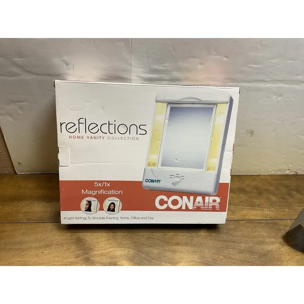 Conair Reflections Home Vanity Lighted 5X/1X Magnification Plug In NIB